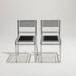 PAIR OF STEEL AND ELASTIC CORD CHAIRS, RENÉ HERBST, 1970s