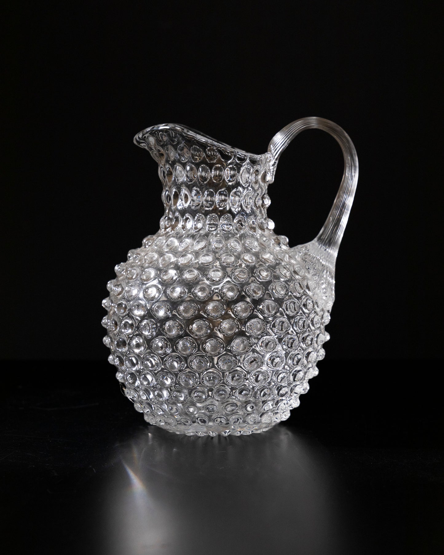 BOHEMIAN CRYSTAL PITCHER