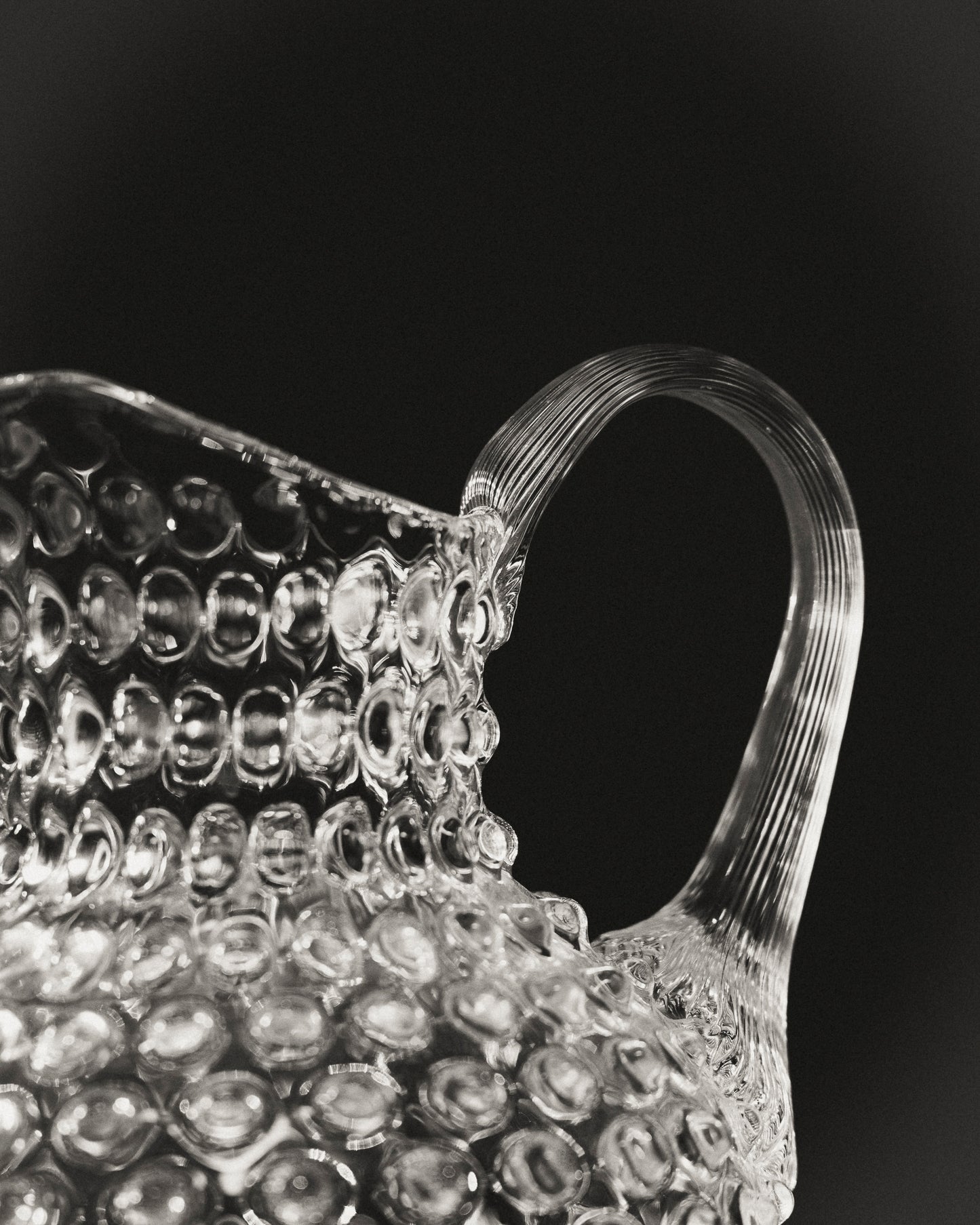 BOHEMIAN CRYSTAL PITCHER