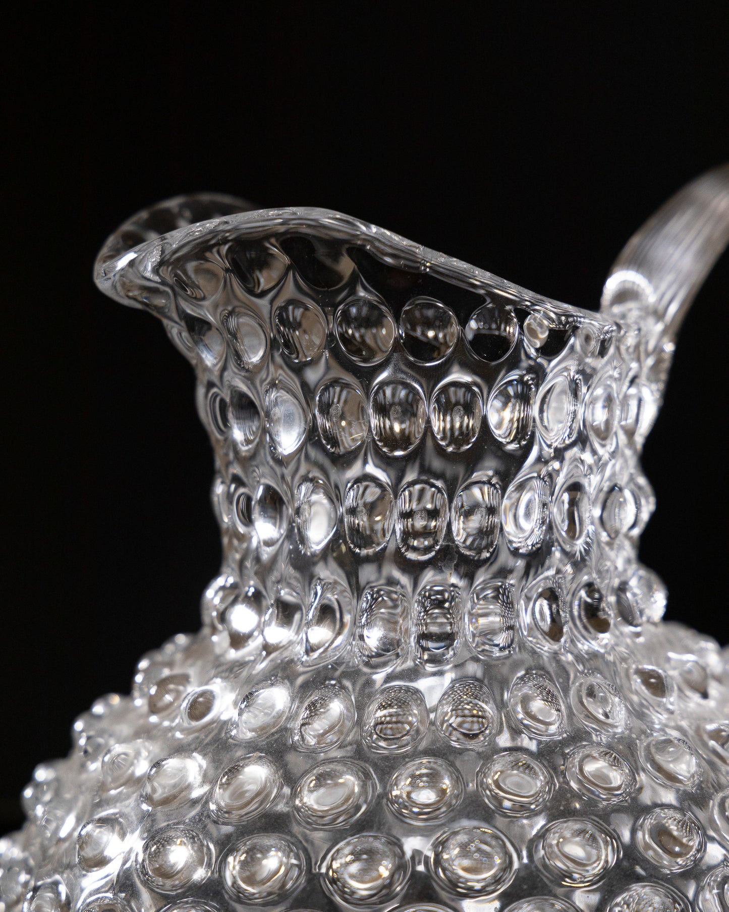 BOHEMIAN CRYSTAL PITCHER