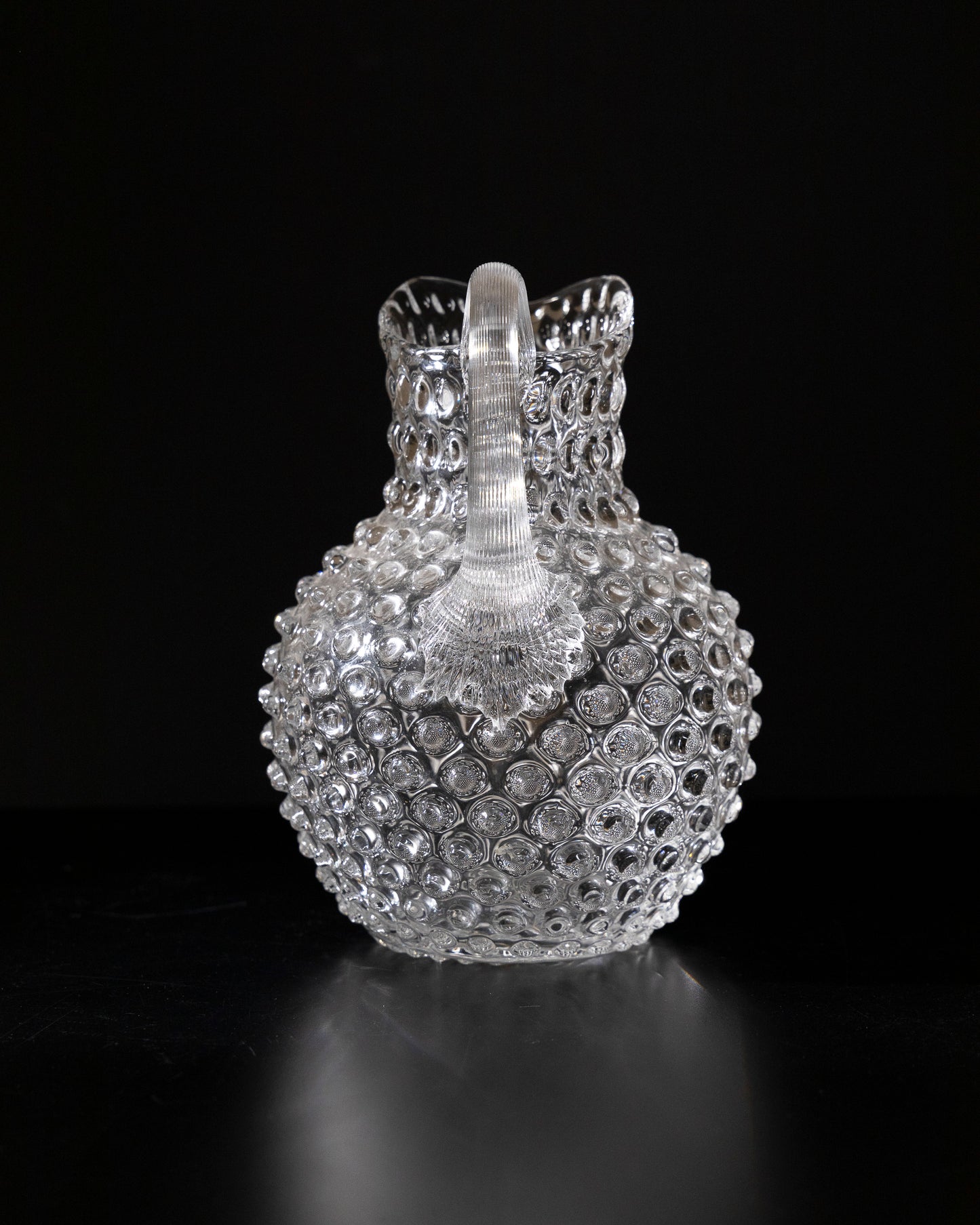 BOHEMIAN CRYSTAL PITCHER