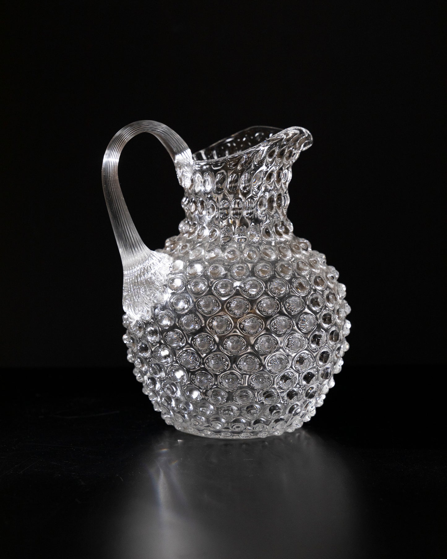 BOHEMIAN CRYSTAL PITCHER