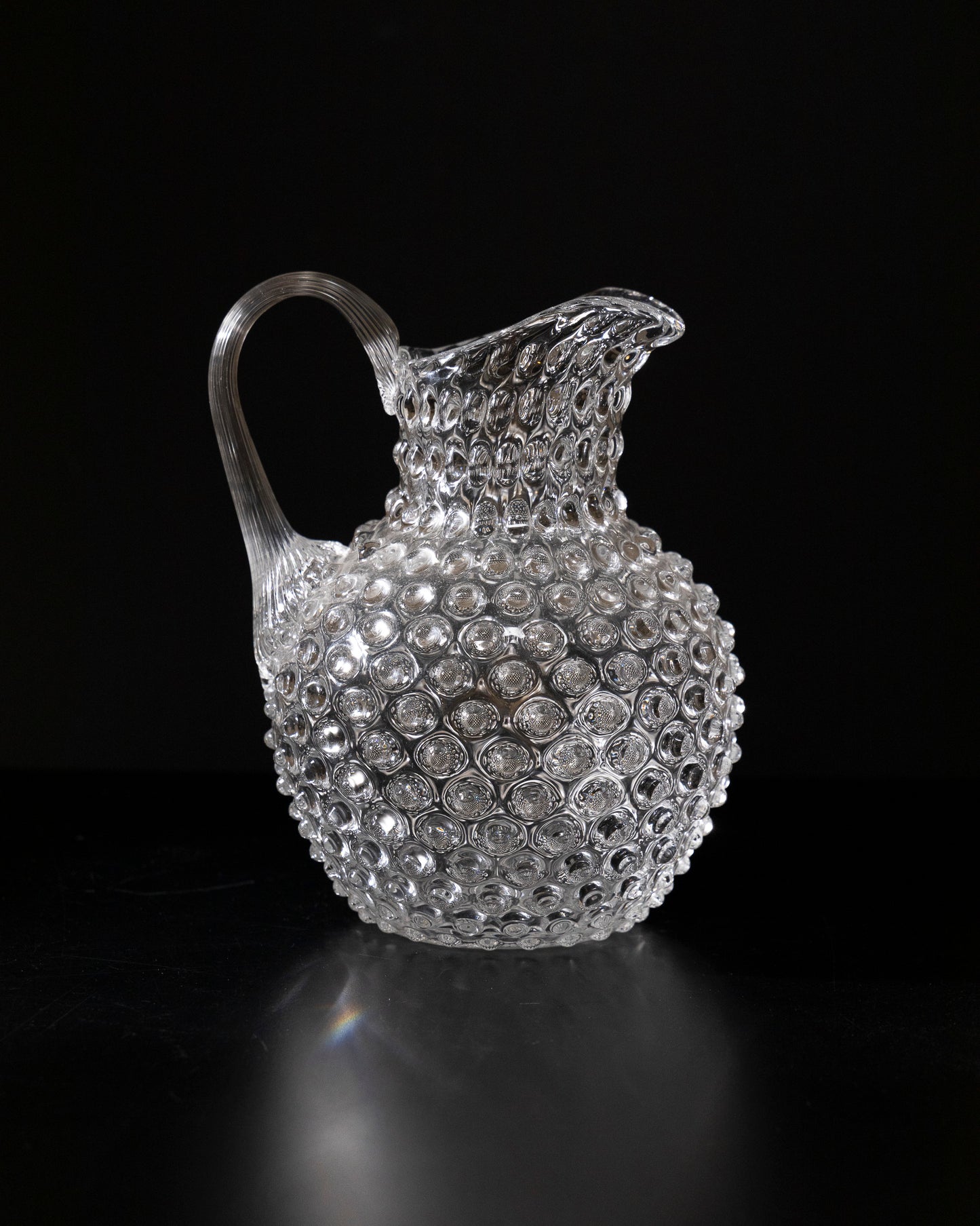 BOHEMIAN CRYSTAL PITCHER