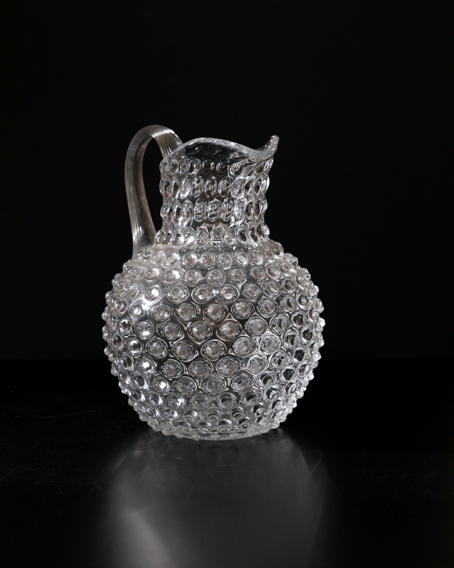 BOHEMIAN CRYSTAL PITCHER