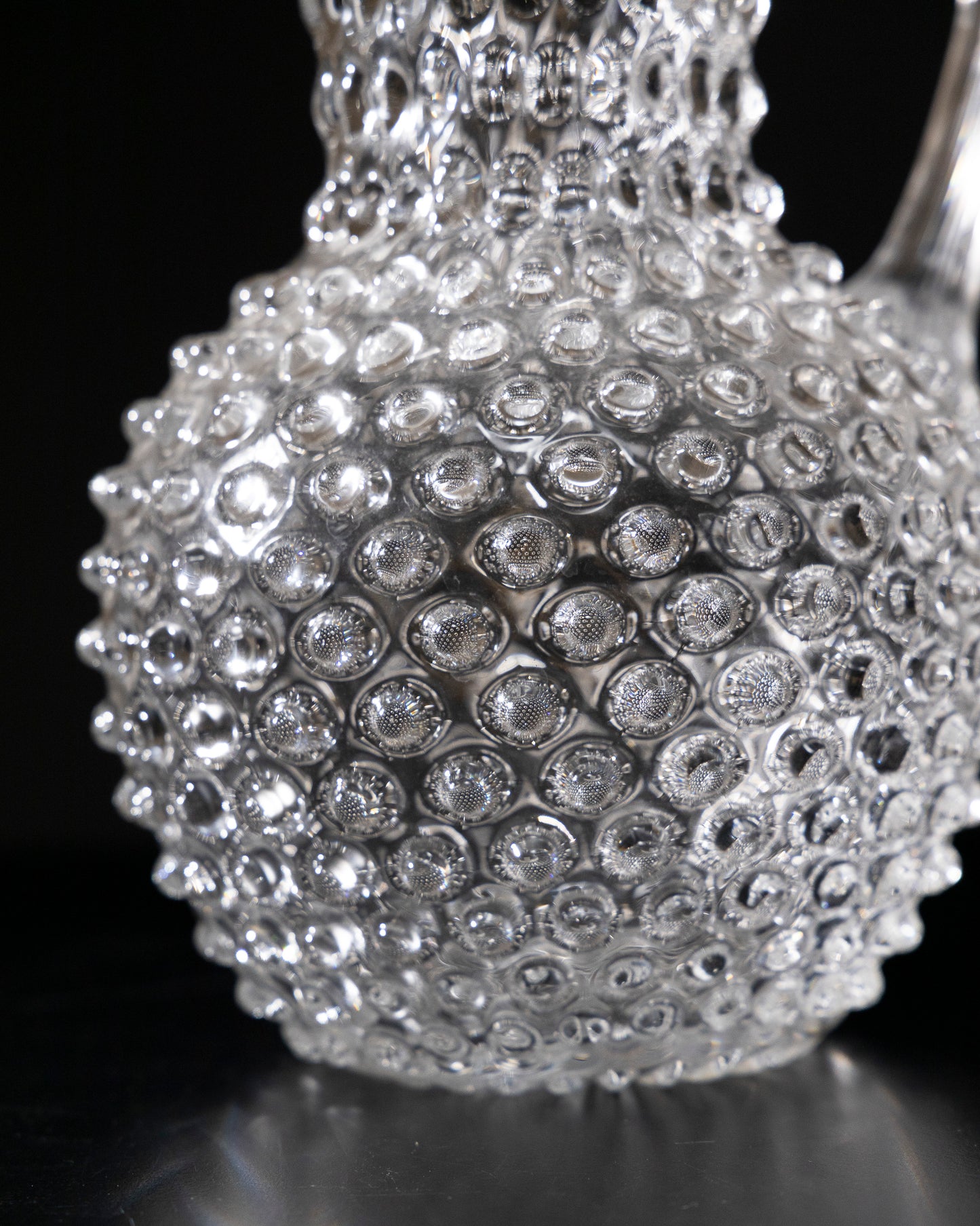 BOHEMIAN CRYSTAL PITCHER