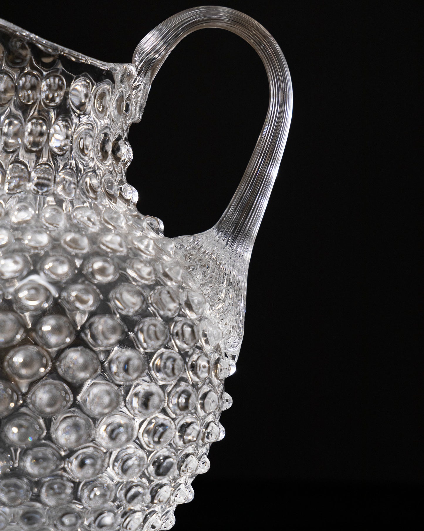 BOHEMIAN CRYSTAL PITCHER