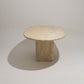 OVAL TRAVERTINE DINING TABLE, ROCHE-BOBOIS, 1970s 