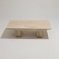 "SUSHI" TRAVERTINE COFFEE TABLE, 1980s 