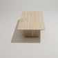 "SUSHI" TRAVERTINE COFFEE TABLE, 1980s 