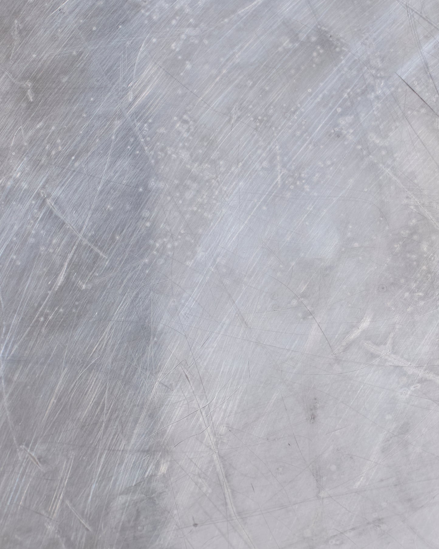 Large silver metal tray