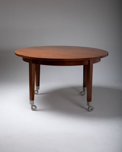TABLE À MANGER EN BOIS, PHILIPPE STARCK, DRIADE, 1980s