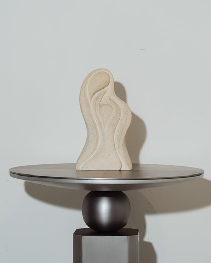 SCULPTURE EN PIERRE DE TRAVERTIN, ALBERT TORMOS, 1980s