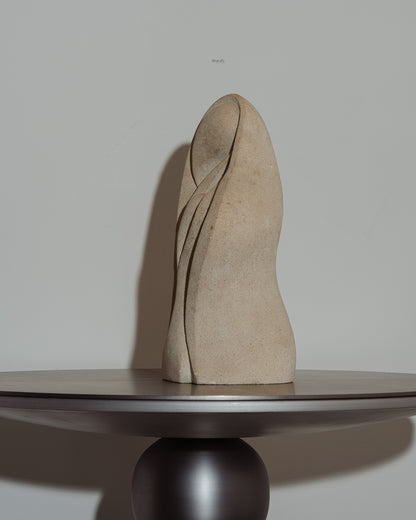 SCULPTURE EN PIERRE DE TRAVERTIN, ALBERT TORMOS, 1980s