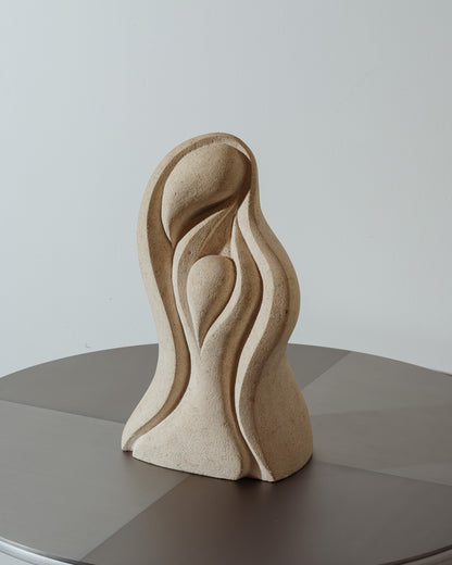 SCULPTURE EN PIERRE DE TRAVERTIN, ALBERT TORMOS, 1980s