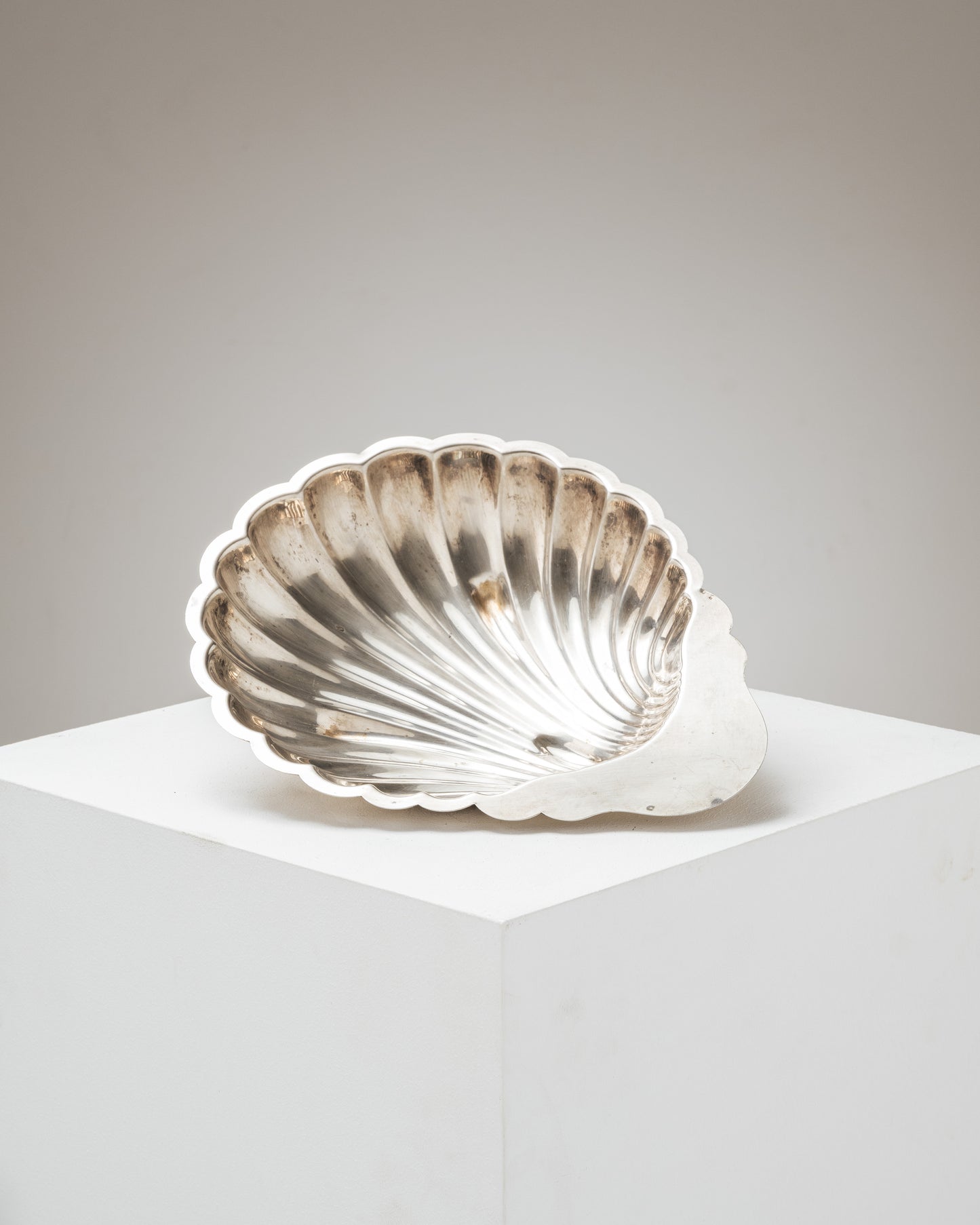 Silver-Plated Shell-Shaped Fruit Tray, 1970s