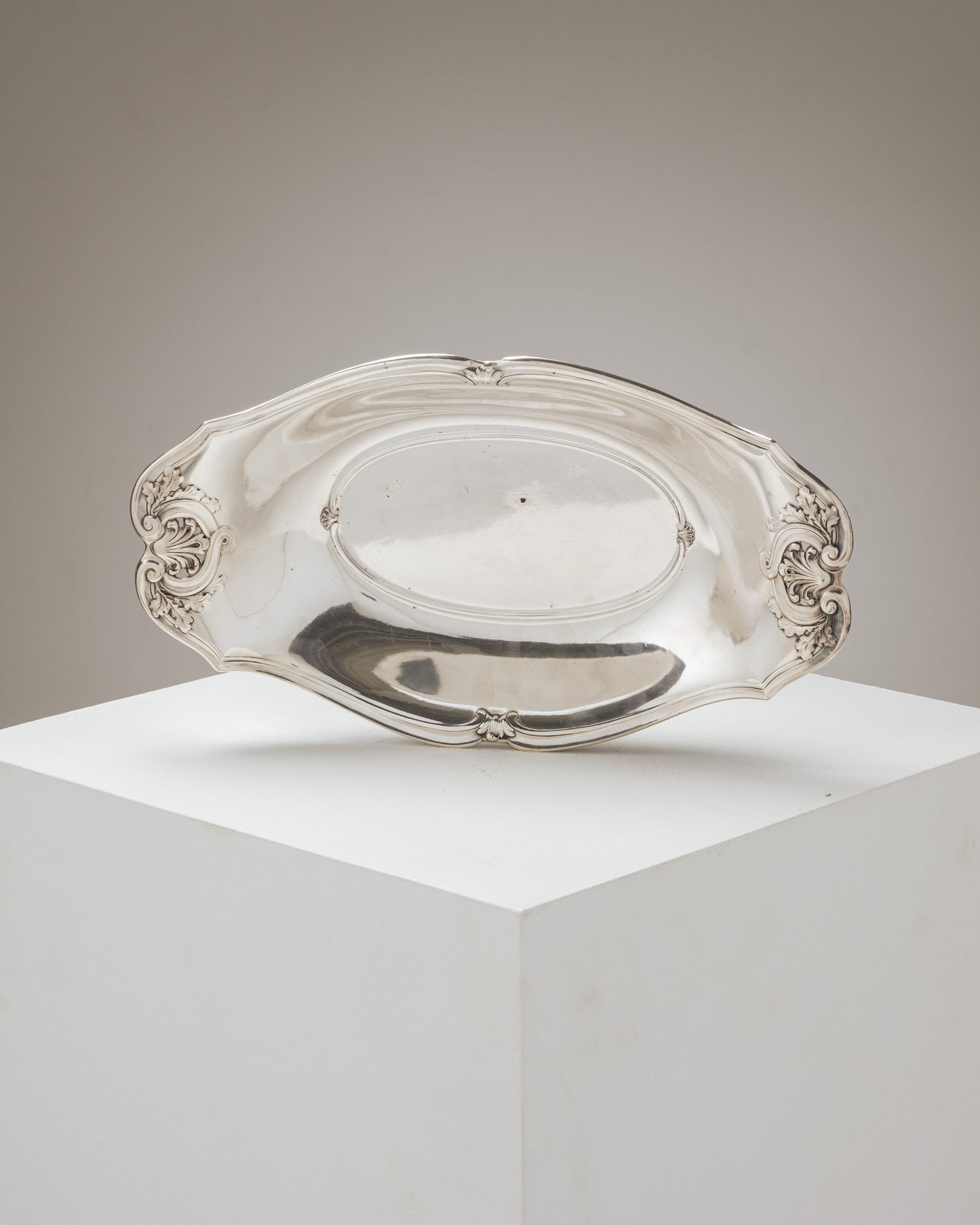 Bread basket, silver-plated, Art Deco, 1930s