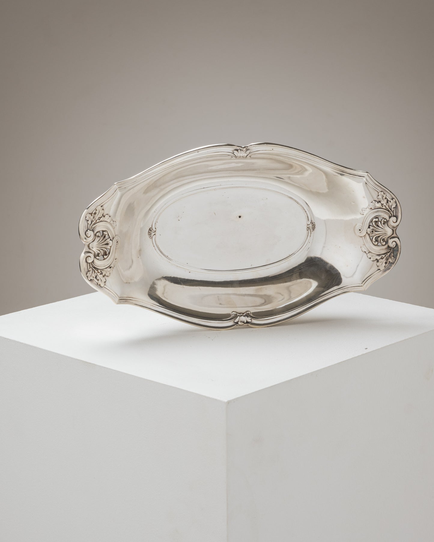 Bread basket, silver-plated, Art Deco, 1930s