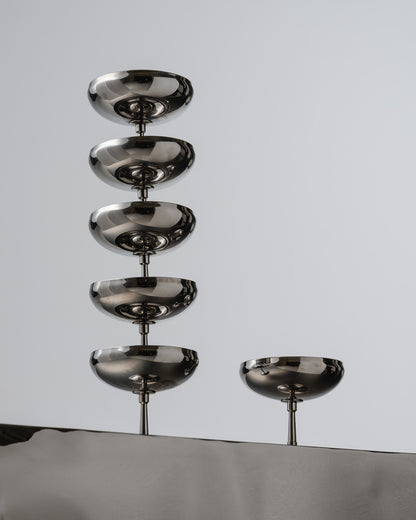 SET DE 6 COUPES À GLACE EN MÉTAL