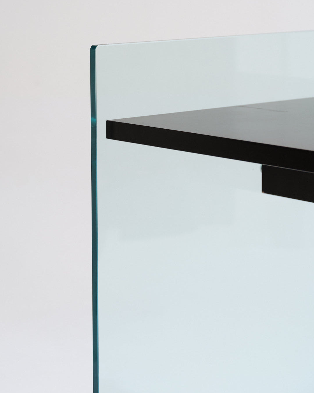 GLASS AND WOOD DESK FROM ARTELANO, 1980s