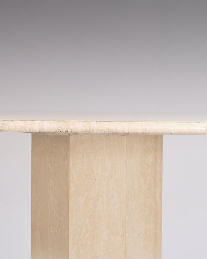 TABLE À MANGER EN TRAVERTIN, 1970s