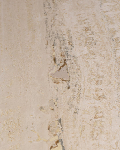 TABLE À MANGER EN TRAVERTIN, 1970s