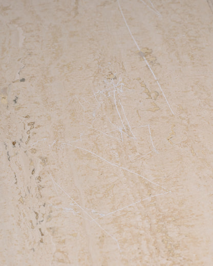 TABLE À MANGER EN TRAVERTIN, 1970s