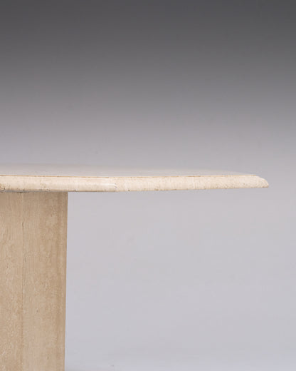 TABLE À MANGER EN TRAVERTIN, 1970s
