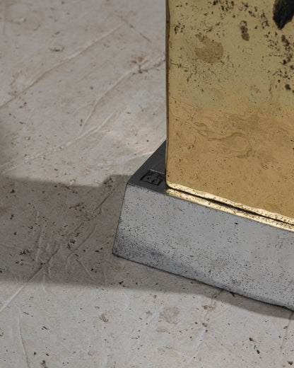 LAMPE BRUTALISTE EN BRONZE, DAVID MARSHALL, 1980s