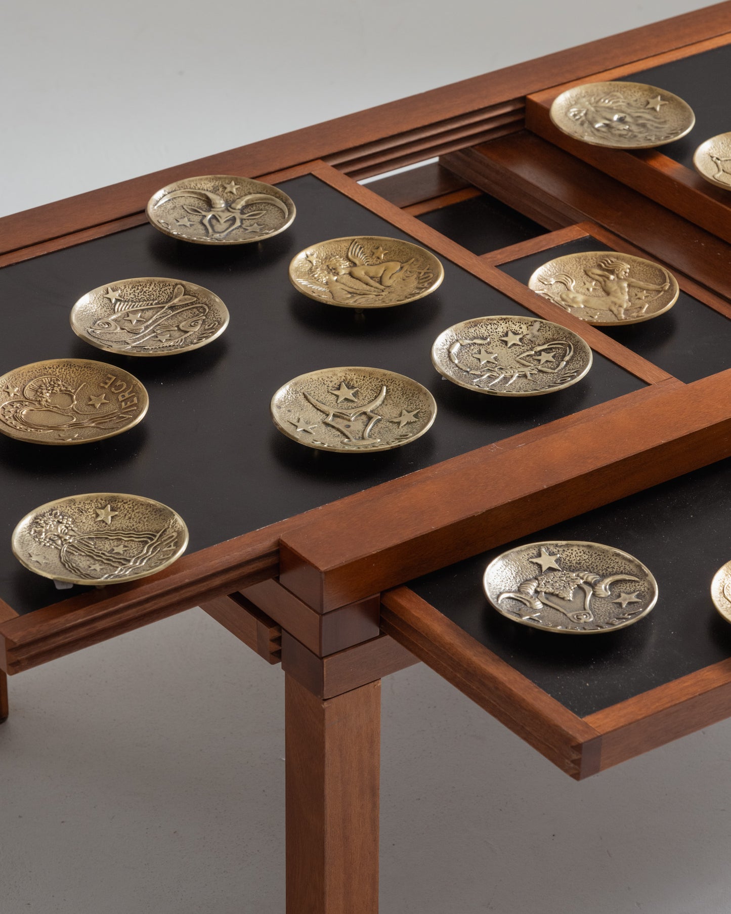 Capricorn trinket tray in gilt bronze, Max Le Verrier, 1930s