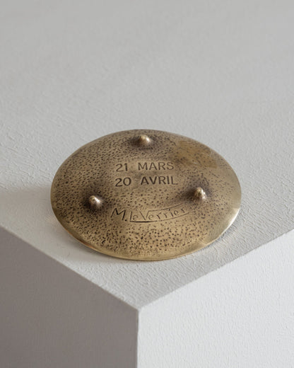 Gilt bronze ram's head valet tray, Max Le Verrier, 1930s