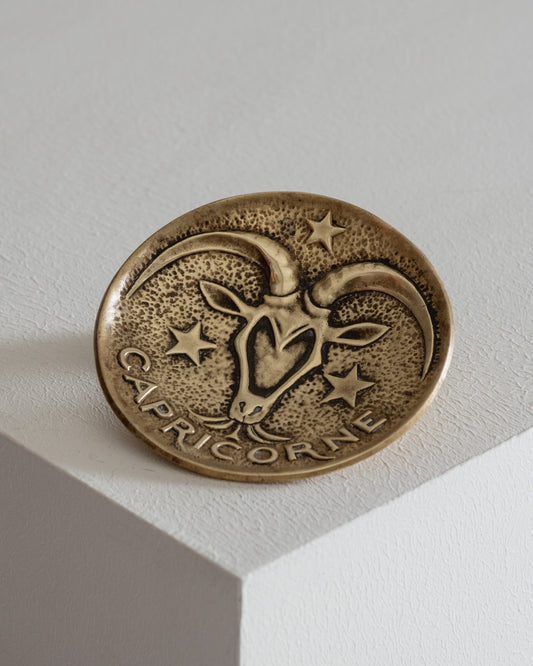 Capricorn trinket tray in gilt bronze, Max Le Verrier, 1930s