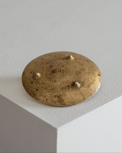 Capricorn trinket tray in gilt bronze, Max Le Verrier, 1930s