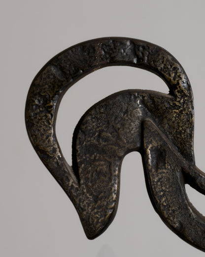 ROOSTER CHANDELIER, JEAN TOURET, 1950s