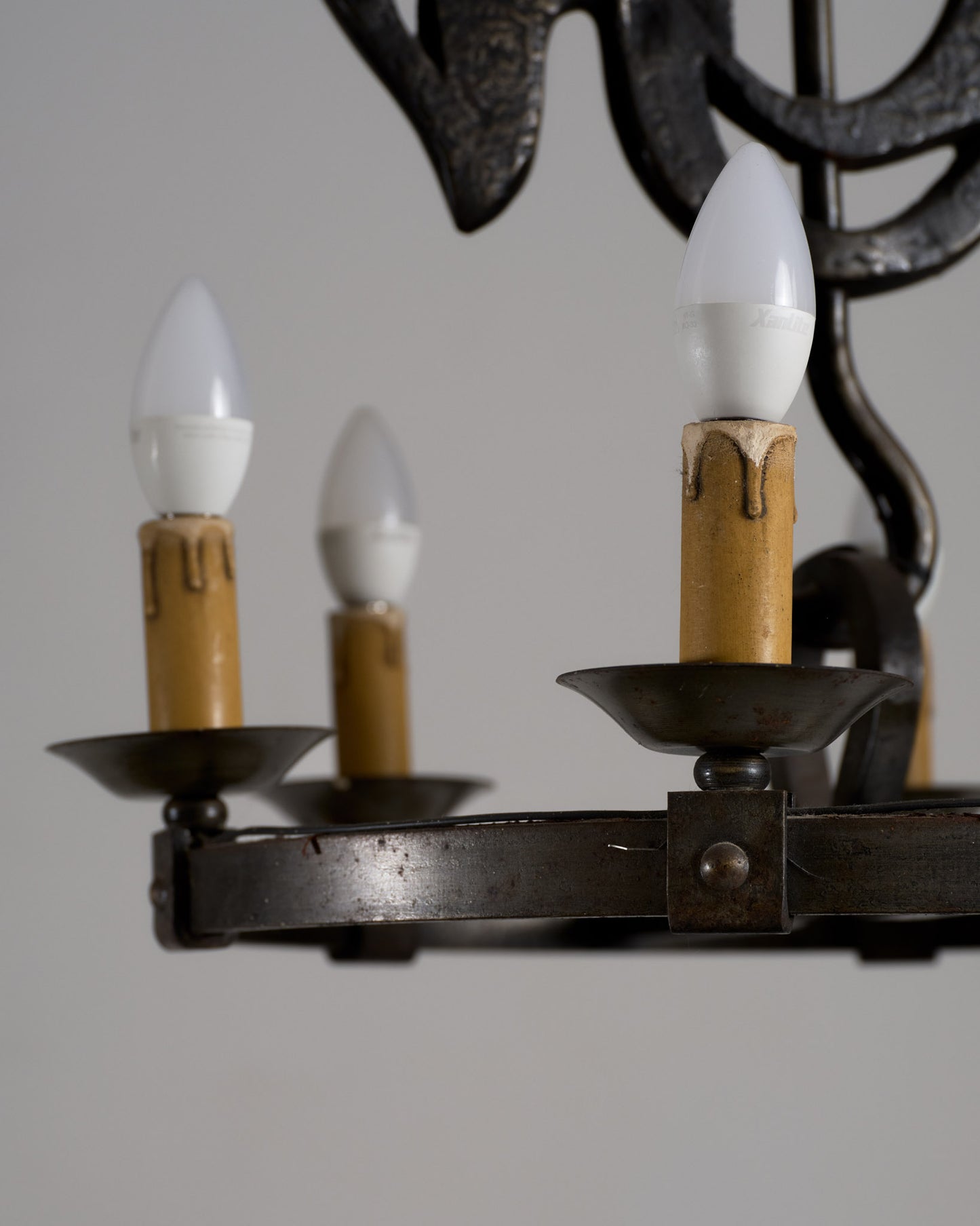 ROOSTER CHANDELIER, JEAN TOURET, 1950s