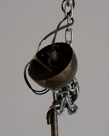 ROOSTER CHANDELIER, JEAN TOURET, 1950s