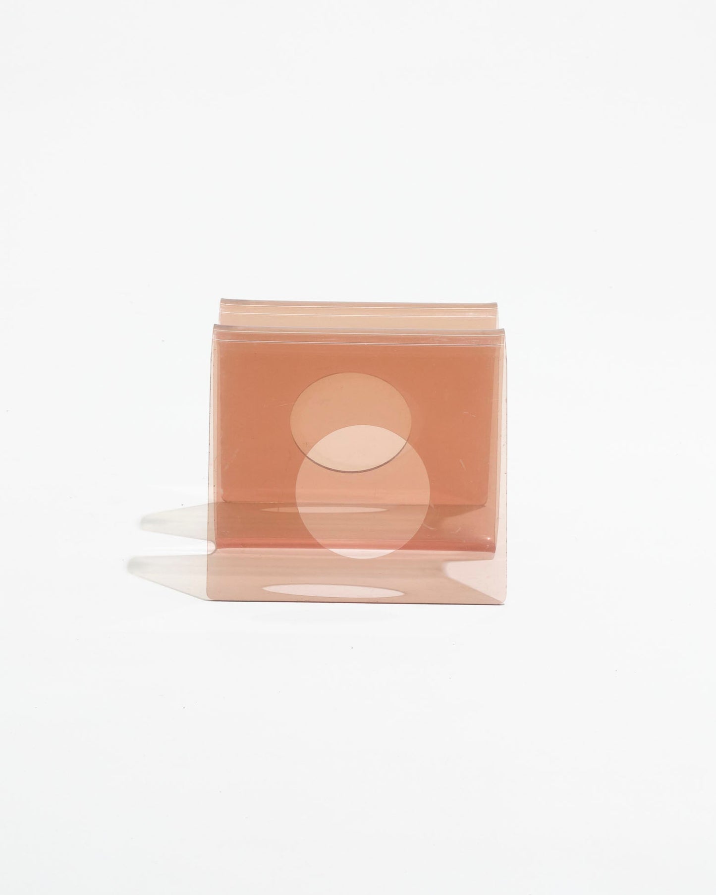 Smoked plexiglass rack, Michel Dumas, 1970s