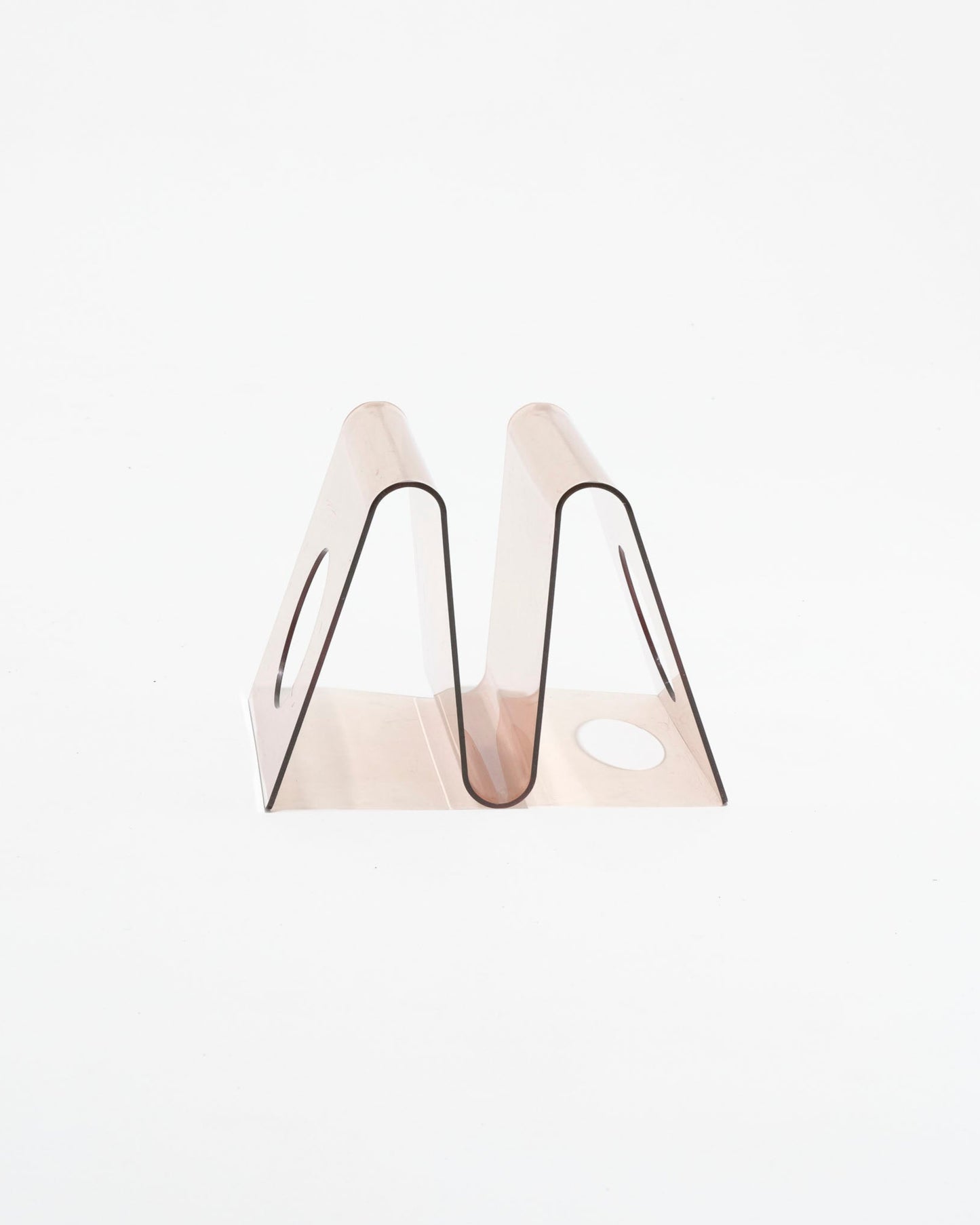 Smoked plexiglass rack, Michel Dumas, 1970s