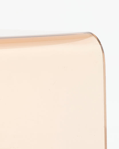 Smoked plexiglass side table, Michel Dumas, 1970s