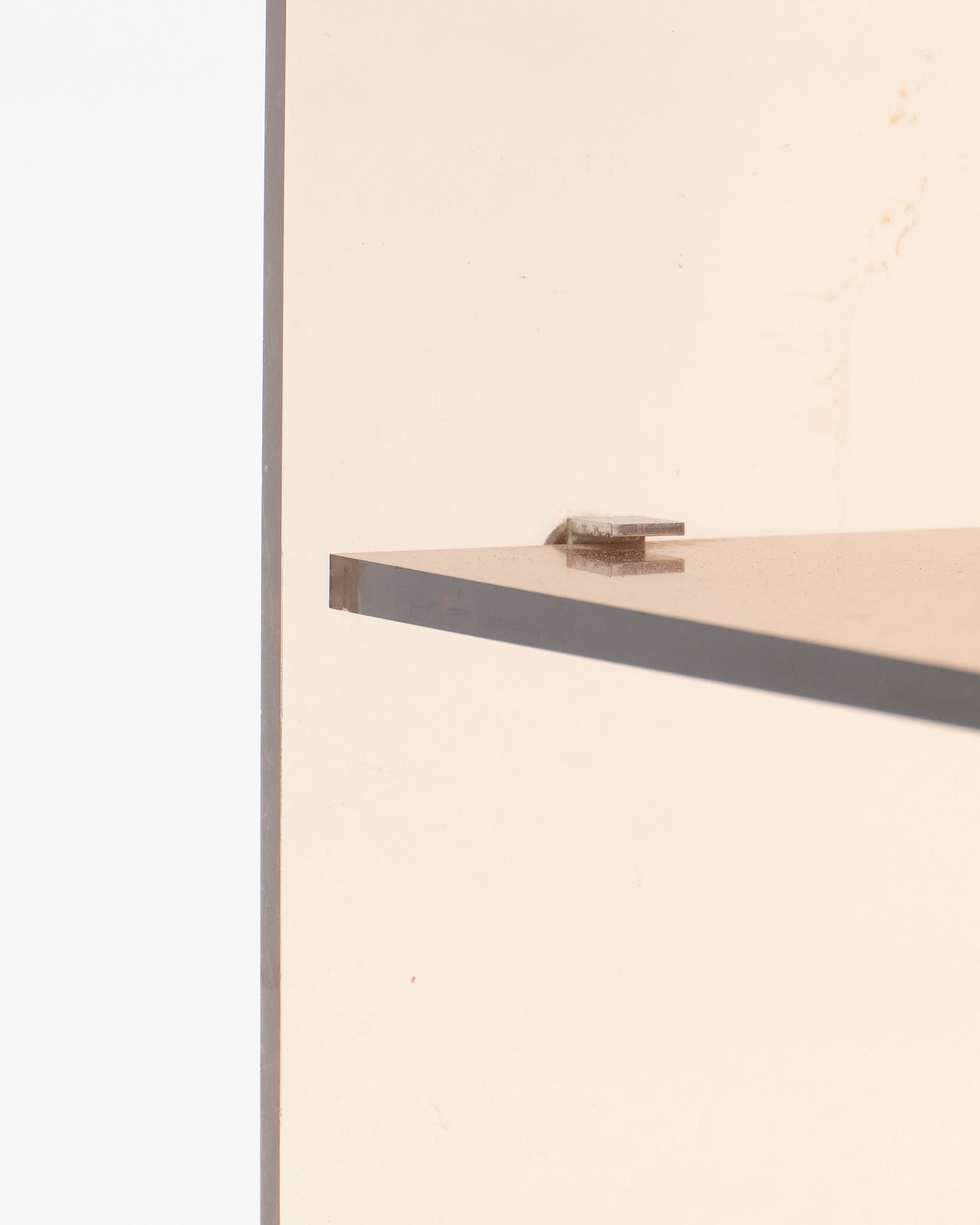 Smoked plexiglass side table, Michel Dumas, 1970s