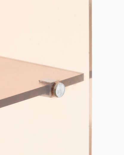 Smoked plexiglass side table, Michel Dumas, 1970s