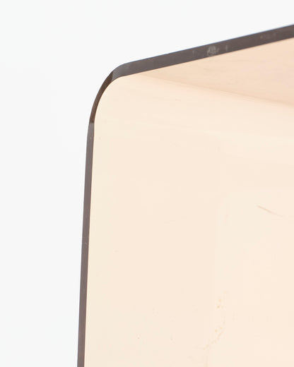 Smoked plexiglass side table, Michel Dumas, 1970s