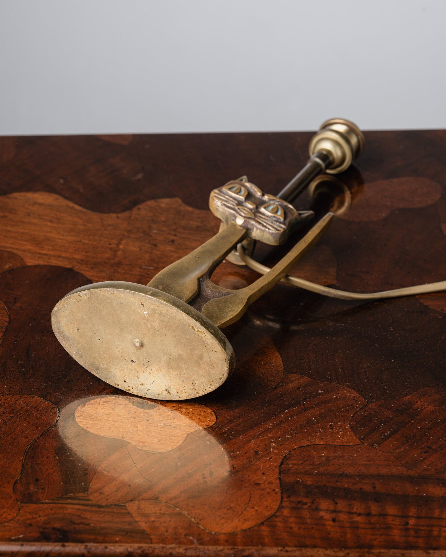 "CAT" BRASS LAMP, 1960s 