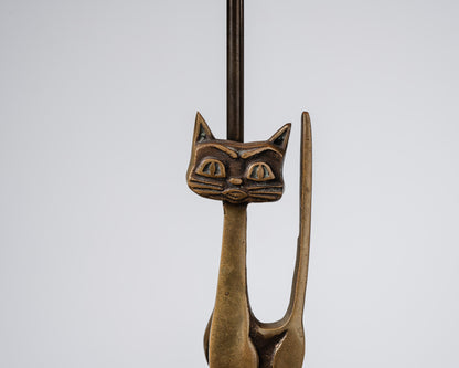 "CAT" BRASS LAMP, 1960s 