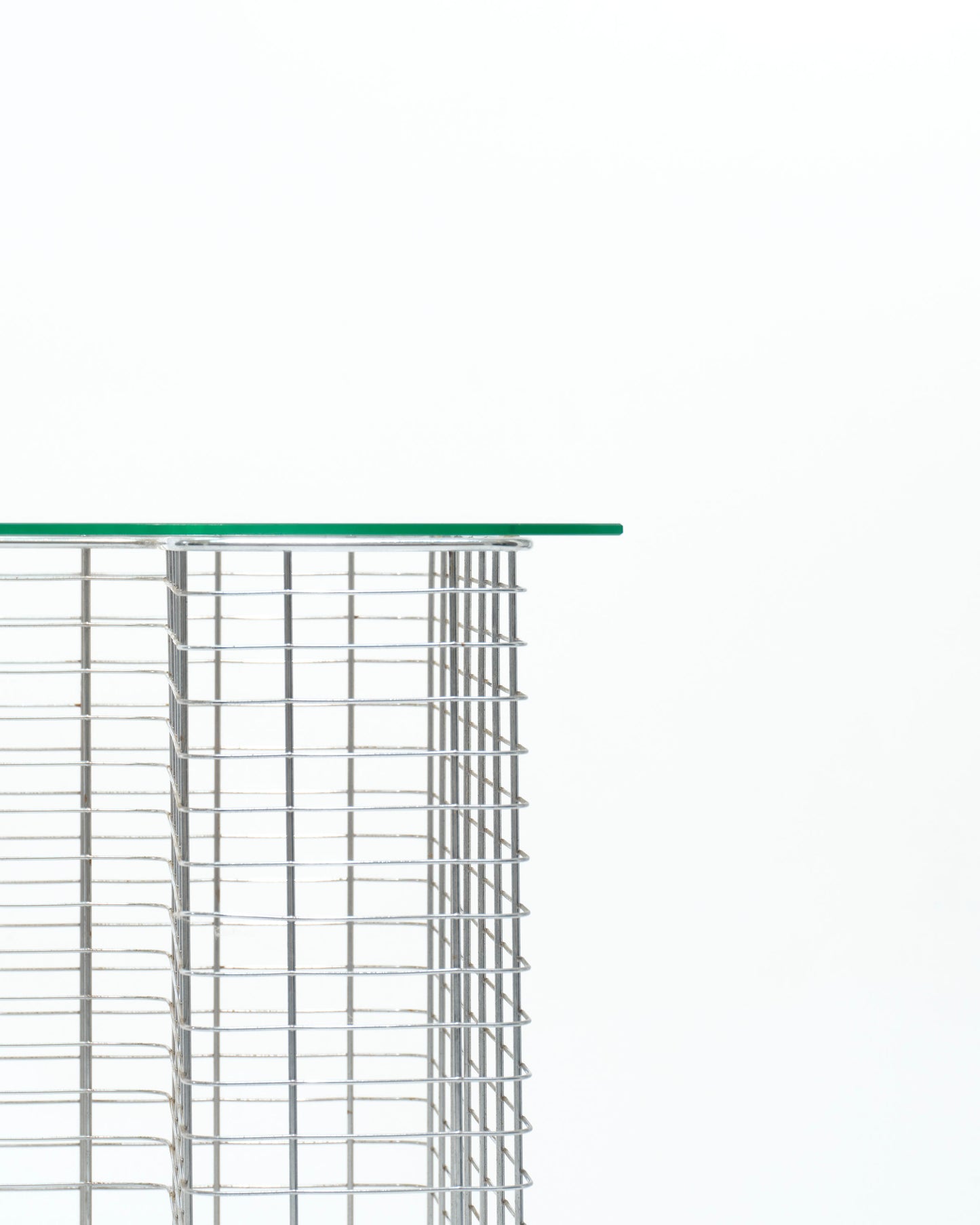 "Wire" glass and metal desk, Terence Conran, 1980s