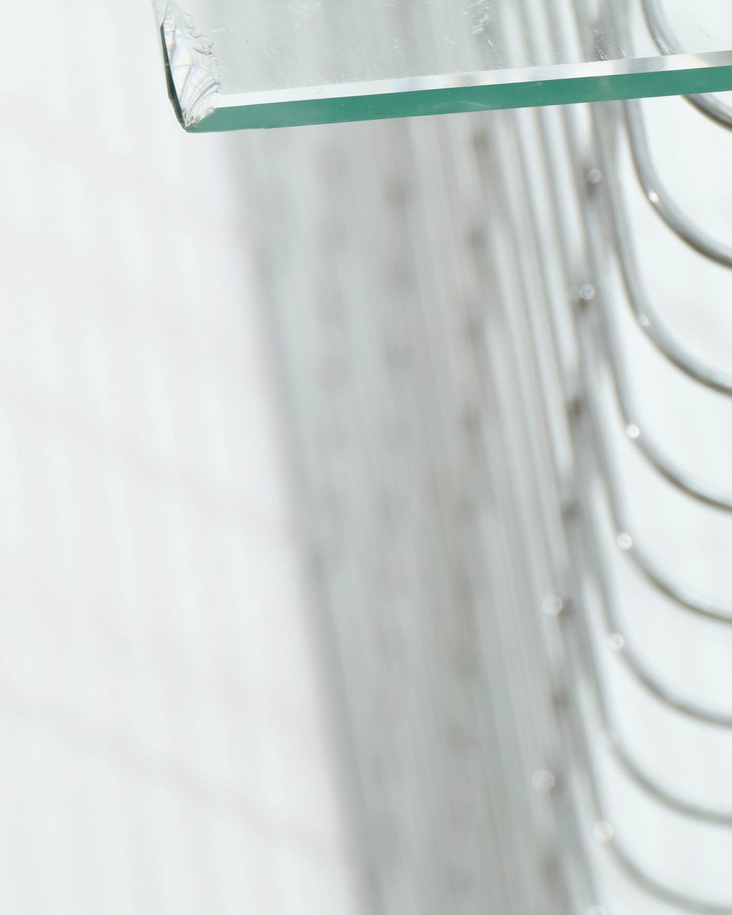 "Wire" glass and metal desk, Terence Conran, 1980s