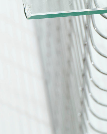 "Wire" glass and metal desk, Terence Conran, 1980s