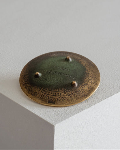 A blank trinket tray in gilt bronze, Max Le Verrier, 1930s