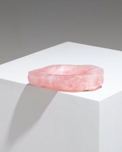 ROSE QUARTZ POCKET TRAY, 1970s 