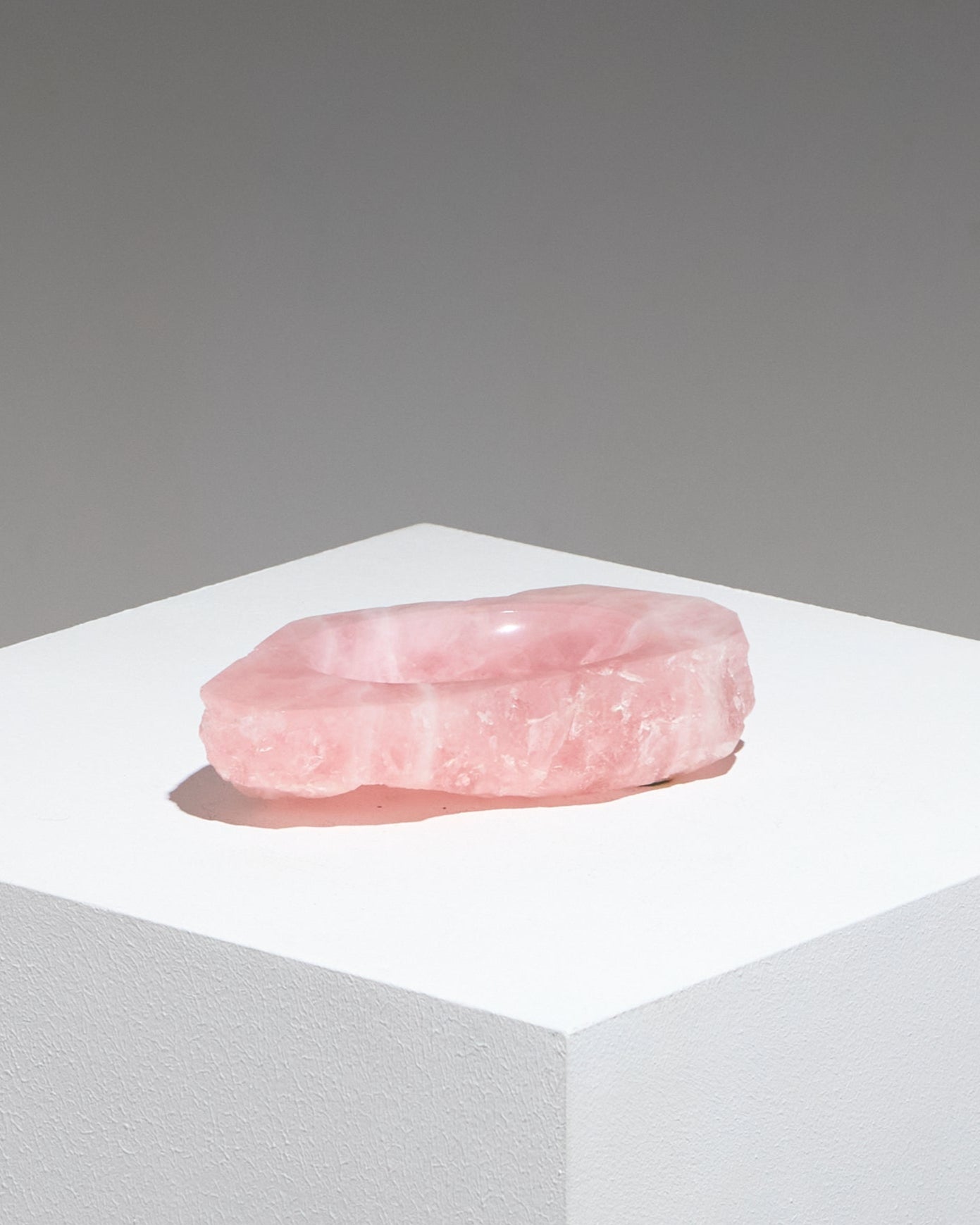 ROSE QUARTZ POCKET TRAY, 1970s 