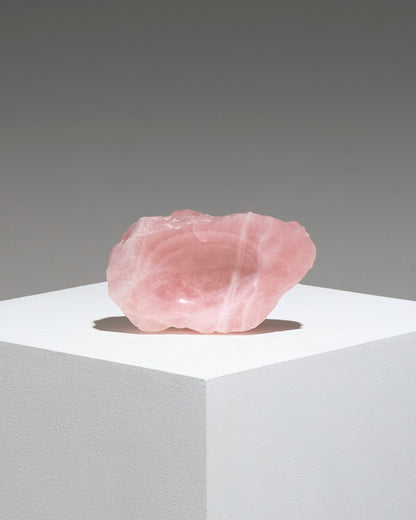 ROSE QUARTZ POCKET TRAY, 1970s 